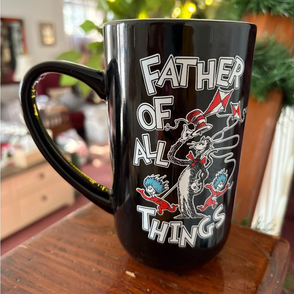NWOT UNIVERSAL STUDIOS DR. SEUSS FATHER OF ALL THINGS COFFEE MUG - Picture 2 of 7
